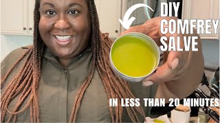 DIY COMFREY SALVE In less than 20 minutes [upl. by Amorette]