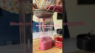 Healthy Blueberry Juice Recipe for Glowing Skin  Summer Refreshing Healthy Recipe [upl. by Hazmah]