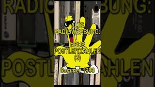 Alte Radiowerbung Rolf und die neuen Postleitzahlen 2Fragment Sommer 1993 shorts post rolf [upl. by Ffilc584]