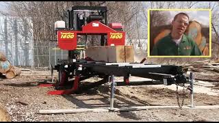 Portable Sawmill TimberKing 1600 In Action 1 OF MANY [upl. by Runck]