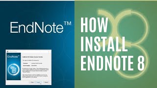 how to download and install Endnote8 [upl. by Colvert]