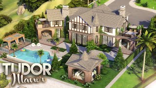 TUDOR MANOR  Luxury Celebrity Mansion   FULL CC LIST  The Sims 4 Speed Build [upl. by Varion]