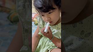 lip balm lover🥰🥰cutebaby cutefunnymoments babygirl [upl. by Aissat]