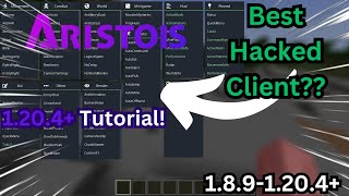 Best 1204 Free Hacked Client  Aristois Hacked Client Download TutorialGuide [upl. by Ansaev]