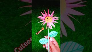 Simple Paper Flower Craft 🌸✨ shorts papercraft satisfying shortsfeed [upl. by Pelage]