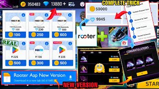 Rooter 🔥 New Version  How To Download  Use Rooter Aap New Version Diamond kaise le karen [upl. by Derrej]