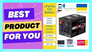 LiFePO4 12V 100Ah 150Ah 200Ah Bluetooth BMS 6500 Cycles [upl. by Llehsim654]