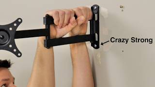 How To Mount Any Size TV Bracket Into Drywall With Just A Screwdriver [upl. by Tartan]