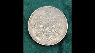 Moneda 5 lei 1883 Regele Carol l Argint Romania Rare silver coin Bani vechi [upl. by Epilihp807]