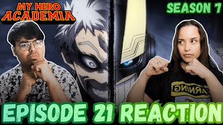 Mecha All Might vs All for One  My hero Academia S7 EP21 Reaction [upl. by Acinimod177]