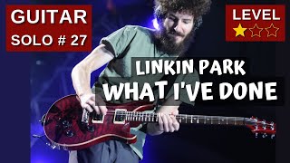 Guitar Solo  27  WHAT IVE DONE Linkin Park [upl. by Cacie656]