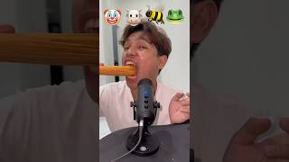 Asmr Mukbang mie lidi vs krupuk besar 😱😂 [upl. by Elram426]