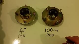 4quot or 100mm PCD Unbraked Trailer Hub  How to work it out [upl. by Starlene]