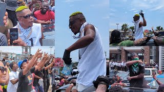 Shatta Wale amp Medikal St0rm 🔥 Accra Mall with Massive Crowd Spray Monies on Funs 4 Safa Album Float [upl. by Tonia]