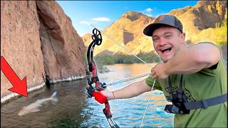 Bow Fishing for Albino Crap in the Colorado River [upl. by Ayek]