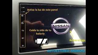 3 configuraciones básicas Autoestéreo AndroidLogotipo luz panel lateral y forzar apagado [upl. by Aittam150]