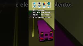 O ÔNIBUS VAI DERRAPAR 😱 RobloxHumor [upl. by Ahseya]