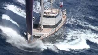 Baracuda Valetta  Perini Navi 164 in Greece by wwwExadasYachtscom [upl. by Floyd]