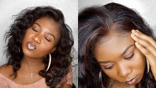 How To Lay Synthetic Lace Frontal Wig  NO LEAVEOUT  NO GLUE NO TAPE  GLUELESS INSTALL [upl. by Tibold]