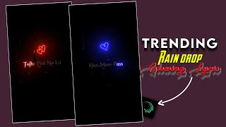 Trending Black Screen Lyrics Video Editing  Glow Lyric Effect  Alight Motion amp Node Video Editing [upl. by Aitekram]