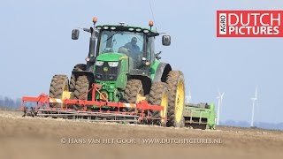 The potato job with John Deere 6210R and more  Van Woerden Flevo AVRMiedemaVicon [upl. by Chet]