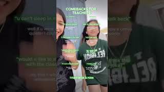 comebacks for teachers fyp aesthetic daisypaisy srryfornotposting tips roadto6k xyzbca [upl. by Ardnuasak]