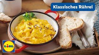 Das perfekte fluffige Rührei  Gesundes Frühstück  Lidl Kochen [upl. by Hyams]