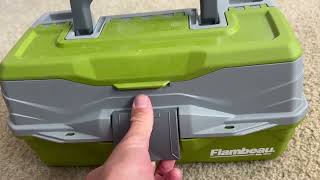 Flambeau Outdoors Hard Tackle Boxes Flambeau 6381TB 1 Tray Hard Tacklebox Review [upl. by Rolyab]