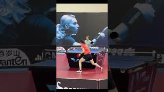 The forehand pendulum service of elite levels [upl. by Aniz]