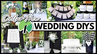 Dollar Tree Wedding DIYs that dont look cheap 🖤 [upl. by Atnohsal]