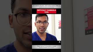 Difficult Cannula Tips  shorts ivcannulation anesthesiology nurse [upl. by Magnuson77]