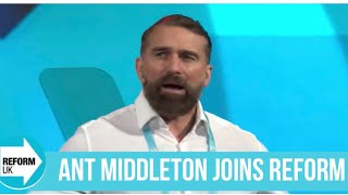 Ant Middleton Joins Reform Party [upl. by Anigar]