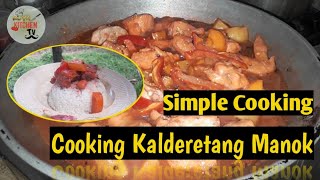 Cooking Kalderetang Manok  Life in Province  Simple Cooking Way [upl. by Oibaf]