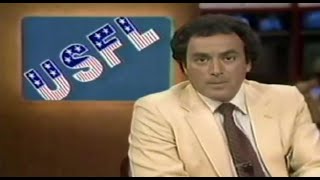 USFL Control Central 1983  Al Michaels Shows Highlights of Week 3 [upl. by Hewie]