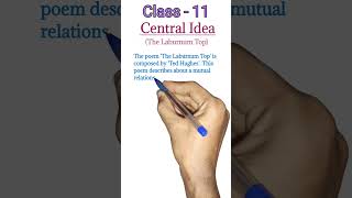 Class 11 Central Idea  The Laburnum Top shorts youtubeshorts viral dearsir [upl. by Narruc700]