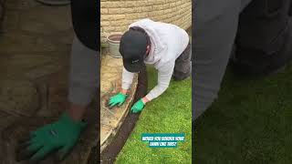 Mesmerising Lawn Edging Watch The Magic Unfold lawn lawnedging nature garden lawncare edge [upl. by Ybbor]