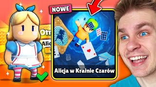 WIELKI UPDATE ⚠️ ALICJA w KRAINIE CZARÓW 👧  SKINY za DARMO 🤑 będą ZA CHWILĘ w Stumble Guys 😱 [upl. by Krissie]