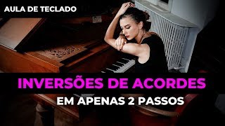 2 Formas de Tocar Inversões de ACORDES no Teclado [upl. by Hervey]