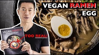 VEGAN RAMEN EGG RECIPE TOO REAL VEGAN RAMEN COOKBOOK  HOW TO MAKE CASHEW EGG [upl. by Ettennor]