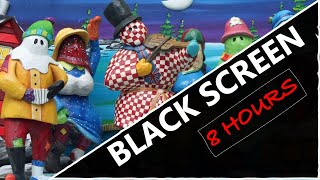 🎄 8 HOURS Newfoundland Christmas Music 🎄 BLACK 8SCREEN [upl. by Anwahsad]