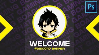 Make a Simple Discord Welcome Banner in 3 Minutes  FREE TEMPLATE [upl. by Latsyek]