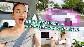 NEW CAR REVEAL  Productive Day in the Life Vlog [upl. by Arracot360]