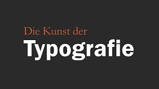 TypografieSchriftgestaltung [upl. by Naryk]