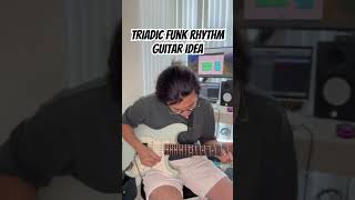 Triadic Funk rhythm guitar idea guitartrick gospelartist guitar gitarre funkyguitar comping [upl. by Orit477]