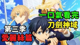 一口氣看完【刀劍神域Alicization】完整版 全集動漫解說  刀劍神域第三季愛麗絲篇 動漫速講 [upl. by Duke627]