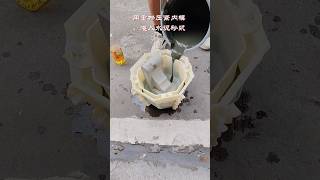 Hexagonal medium size plastic mold for concreteflowerpot part 452 [upl. by Avilo326]