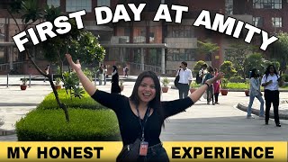 MY FIRST DAY EXPERIENCE IN AMITY UNIVERSITY NOIDA  Students  Timings [upl. by Aalst]