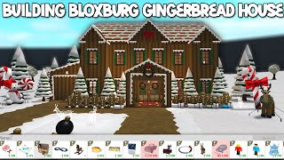 BUILDING A BLOXBURG GINGERBREAD HOUSE AND TINY BLOXBURG UPDATE PATCH [upl. by Millman922]