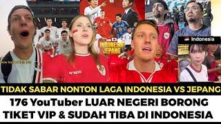 DETIKDETIK 176 YouTuber LUAR NEGERI Tiba Di Indonesia langsung Borong Tiket laga Indonesia vsJepang [upl. by Mechelle]