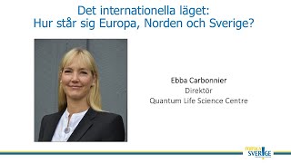 Ebba Carbonnier direktör Quantum Life Science Centre [upl. by Jarad383]